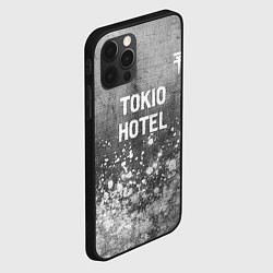 Чехол для iPhone 12 Pro Max Tokio Hotel - grey gradient посередине, цвет: 3D-черный — фото 2