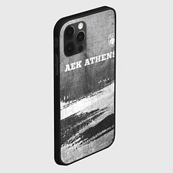 Чехол для iPhone 12 Pro Max AEK Athens - grey gradient посередине, цвет: 3D-черный — фото 2