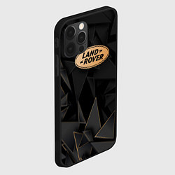 Чехол для iPhone 12 Pro Max Land Rover golden poly, цвет: 3D-черный — фото 2