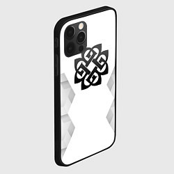 Чехол для iPhone 12 Pro Max Breaking Benjamin white poly, цвет: 3D-черный — фото 2