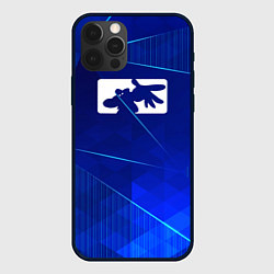 Чехол для iPhone 12 Pro Max Limp Bizkit blue poly, цвет: 3D-черный