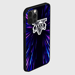 Чехол для iPhone 12 Pro Max GTA neon energy, цвет: 3D-черный — фото 2
