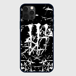 Чехол для iPhone 12 Pro Max Monster energy белые штрихи краско, цвет: 3D-черный