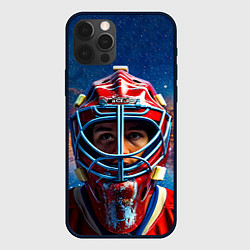 Чехол для iPhone 12 Pro Max Голкипер в космосе, цвет: 3D-черный