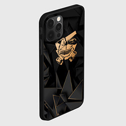 Чехол для iPhone 12 Pro Max Tokyo Ghoul golden poly, цвет: 3D-черный — фото 2