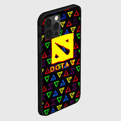 Чехол для iPhone 12 Pro Max Dota pattern witcher, цвет: 3D-черный — фото 2