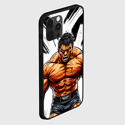 Чехол для iPhone 12 Pro Max Мощный реслер, цвет: 3D-черный — фото 2