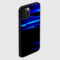 Чехол для iPhone 12 Pro Max Color blue black, цвет: 3D-черный — фото 2