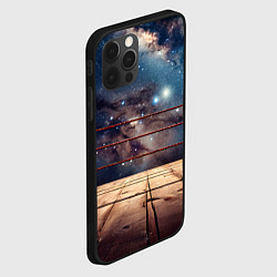 Чехол для iPhone 12 Pro Max Космический ринг, цвет: 3D-черный — фото 2