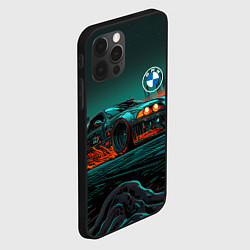 Чехол для iPhone 12 Pro Max Зеленый БМВ, цвет: 3D-черный — фото 2