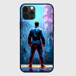 Чехол для iPhone 12 Pro Max Боец джиу-джитсу, цвет: 3D-черный