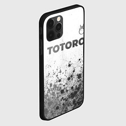 Чехол для iPhone 12 Pro Max Totoro - white gradient посередине, цвет: 3D-черный — фото 2
