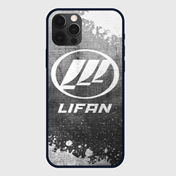 Чехол для iPhone 12 Pro Max Lifan - grey gradient, цвет: 3D-черный