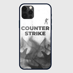 Чехол для iPhone 12 Pro Max Counter Strike - white gradient посередине, цвет: 3D-черный