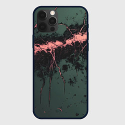 Чехол для iPhone 12 Pro Max Гранж потертая текстура, цвет: 3D-черный