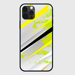 Чехол для iPhone 12 Pro Max Color white light green, цвет: 3D-черный