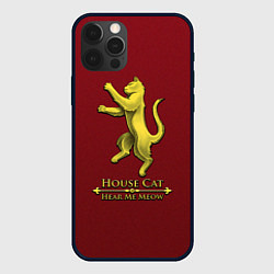 Чехол для iPhone 12 Pro Max House cat, цвет: 3D-черный