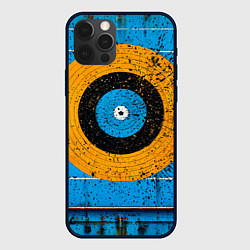Чехол для iPhone 12 Pro Max Мишень на синем, цвет: 3D-черный