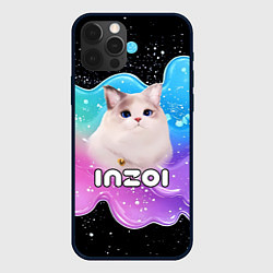 Чехол для iPhone 12 Pro Max Inzoi кошечка волнистая радуга, цвет: 3D-черный