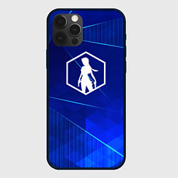 Чехол для iPhone 12 Pro Max Tomb Raider blue poly, цвет: 3D-черный