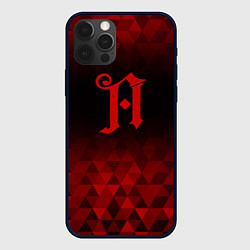 Чехол для iPhone 12 Pro Max Architects red poly, цвет: 3D-черный