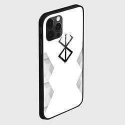 Чехол для iPhone 12 Pro Max Berserk white poly, цвет: 3D-черный — фото 2
