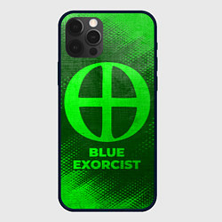 Чехол iPhone 12 Pro Max Blue Exorcist - green gradient