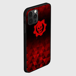 Чехол для iPhone 12 Pro Max Gears of War red poly, цвет: 3D-черный — фото 2