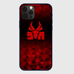 Чехол для iPhone 12 Pro Max Die Antwoord red poly, цвет: 3D-черный