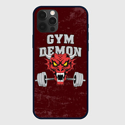 Чехол для iPhone 12 Pro Max Gym demon, цвет: 3D-черный
