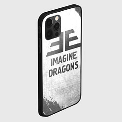 Чехол для iPhone 12 Pro Max Imagine Dragons - white gradient, цвет: 3D-черный — фото 2