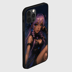 Чехол для iPhone 12 Pro Max Ситлали со звездами - Genshin Impact, цвет: 3D-черный — фото 2