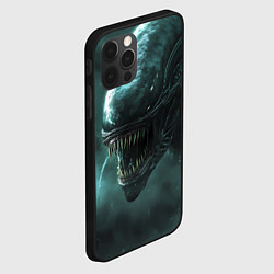 Чехол для iPhone 12 Pro Max Чужой в космосе, цвет: 3D-черный — фото 2