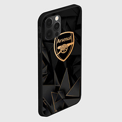 Чехол для iPhone 12 Pro Max Arsenal golden poly, цвет: 3D-черный — фото 2