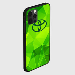 Чехол для iPhone 12 Pro Max Toyota green poly, цвет: 3D-черный — фото 2