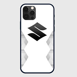 Чехол для iPhone 12 Pro Max Suzuki white poly, цвет: 3D-черный