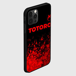 Чехол для iPhone 12 Pro Max Totoro - red gradient посередине, цвет: 3D-черный — фото 2