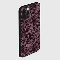 Чехол для iPhone 12 Pro Max Горький шоколад мраморный узор, цвет: 3D-черный — фото 2