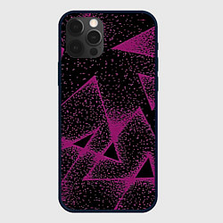 Чехол для iPhone 12 Pro Max The triangle is pink, цвет: 3D-черный