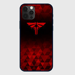Чехол для iPhone 12 Pro Max The Last Of Us red poly, цвет: 3D-черный
