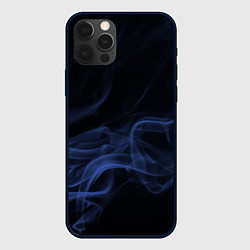 Чехол для iPhone 12 Pro Max Color smoke blue, цвет: 3D-черный