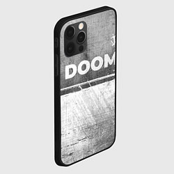Чехол для iPhone 12 Pro Max Doom - grey gradient посередине, цвет: 3D-черный — фото 2