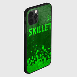 Чехол для iPhone 12 Pro Max Skillet - green gradient посередине, цвет: 3D-черный — фото 2