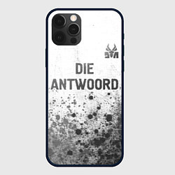 Чехол для iPhone 12 Pro Max Die Antwoord - white gradient посередине, цвет: 3D-черный