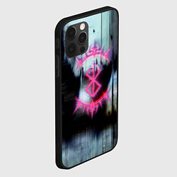 Чехол для iPhone 12 Pro Max Берсерк в стиле гранж, цвет: 3D-черный — фото 2