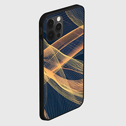 Чехол для iPhone 12 Pro Max Световые волны, цвет: 3D-черный — фото 2