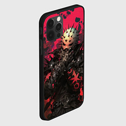 Чехол для iPhone 12 Pro Max Колючая маска, цвет: 3D-черный — фото 2