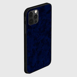 Чехол для iPhone 12 Pro Max Туманный чёрно-синий пятнистый, цвет: 3D-черный — фото 2