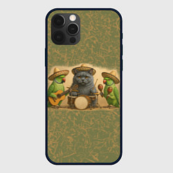 Чехол для iPhone 12 Pro Max Надежды маленький оркестрик в оливковом, цвет: 3D-черный