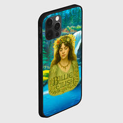 Чехол для iPhone 12 Pro Max Билли Айлиш на фоне природы, цвет: 3D-черный — фото 2